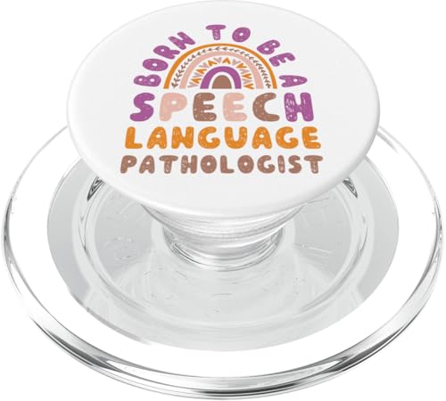 Sprachtherapeutin Therapie-Assistent SLP Rainbow Born To Be A PopSockets PopGrip für MagSafe von Speech And Language Pathology Pathologist Slpa HS0