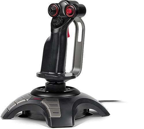 Speedlink PHANTOM HAWK Flight Stick - Joystick für PC/ Computer, Controller für Simulator-Spiele, USB, schwarz von Speedlink