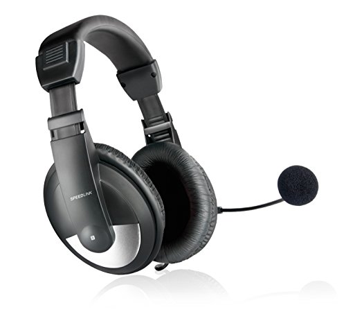 Speedlink THEBE Stereo Headset - Kopfhörer für Büro/Home Office - hervorragender Klang - weich gepolsterte Ohrmuscheln, schwarz von Speedlink