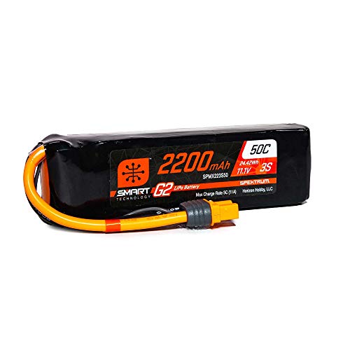 11.1V 2200mAh 3S 50C Smart G2 LiPo Battery: IC3 von Spektrum