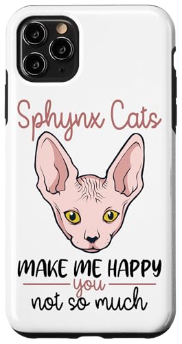 Hülle für iPhone 11 Pro Max Witziger Sphynx Katze Spruch von Sphynx Katze Designs