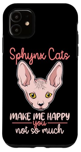 Hülle für iPhone 11 Witziger Sphynx Katze Spruch von Sphynx Katze Designs