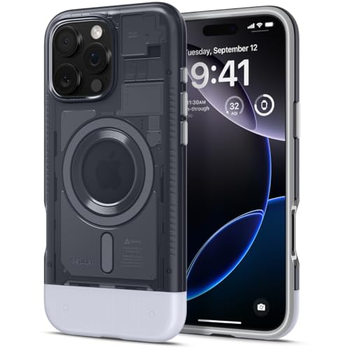 Spigen Classic C1 MagFit Hülle für iPhone 16 Pro Max, Kompatibel mit MagSafe Zubehör -Graphite von Spigen