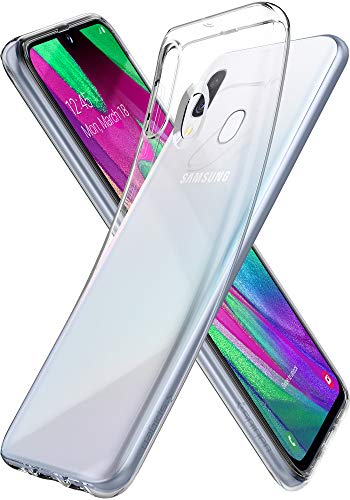 Spigen Liquid Crystal Hülle Kompatibel mit Samsung Galaxy A40 -Crystal Clear von Spigen