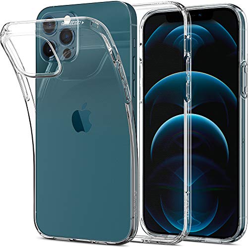 Spigen Liquid Crystal Hülle Kompatibel mit iPhone 12 Pro und Kompatibel mit iPhone 12 -Crystal Clear von Spigen