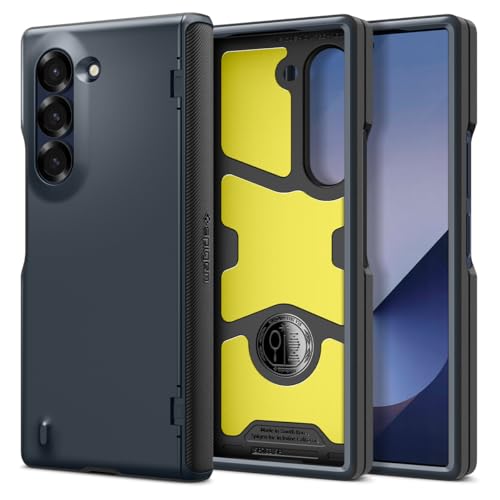 Spigen Slim Armor Pro Hülle Kompatibel mit Samsung Galaxy Z Fold 6 -Metal Slate von Spigen