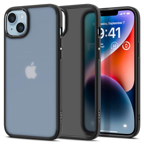 Spigen Ultra Hybrid Frost Hülle Kompatibel mit iPhone 14 Plus Case Handyhülle -Schwarz von Spigen