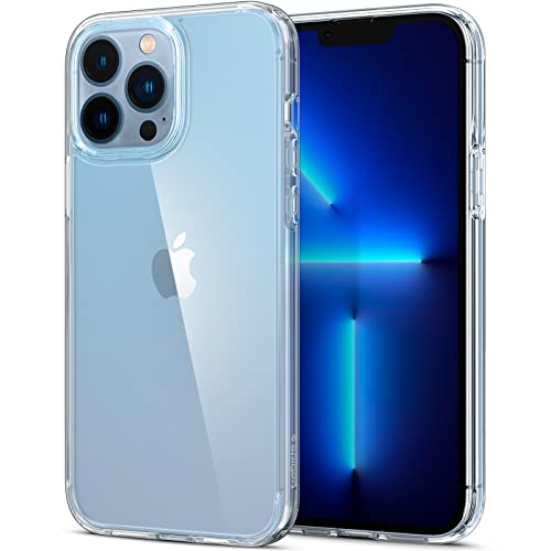 Spigen Ultra Hybrid Kompatibel mit iPhone 13 Pro Max Hülle [Air Cushion Technologie] Handyhülle dünn transparent hardcase silikon -Crystal Clear von Spigen