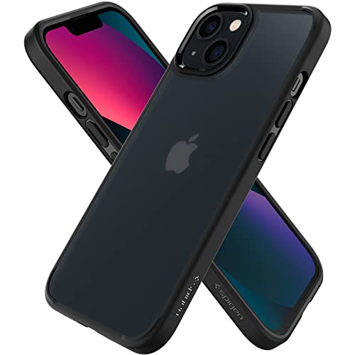 Spigen Ultra Hybrid Matte Kompatibel mit iPhone 13 Mini Hülle Dünn Hardcase Griffig Handyhülle iPhone 13 Mini-Frost Black von Spigen