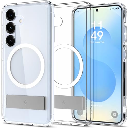 Spigen Ultra Hybrid S MagFit Hülle für Samsung Galaxy S25, Kompatibel mit MagSafe -Clear White Spigen Ultra Hybrid S MagFit Hülle für Samsung Galaxy S25, Kompatibel mit MagSafe -Clear White von Spigen