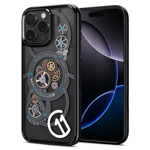 Spigen iPhone 16 Pro Hülle Ultra Hybrid T MagFit [c11 Series Chronos Edition] [Camera Control Button] [3D-Raumeffekt durch Hexa Layer Druck] Kompatibel mit MagSafe Zubehör -Chronos von Spigen