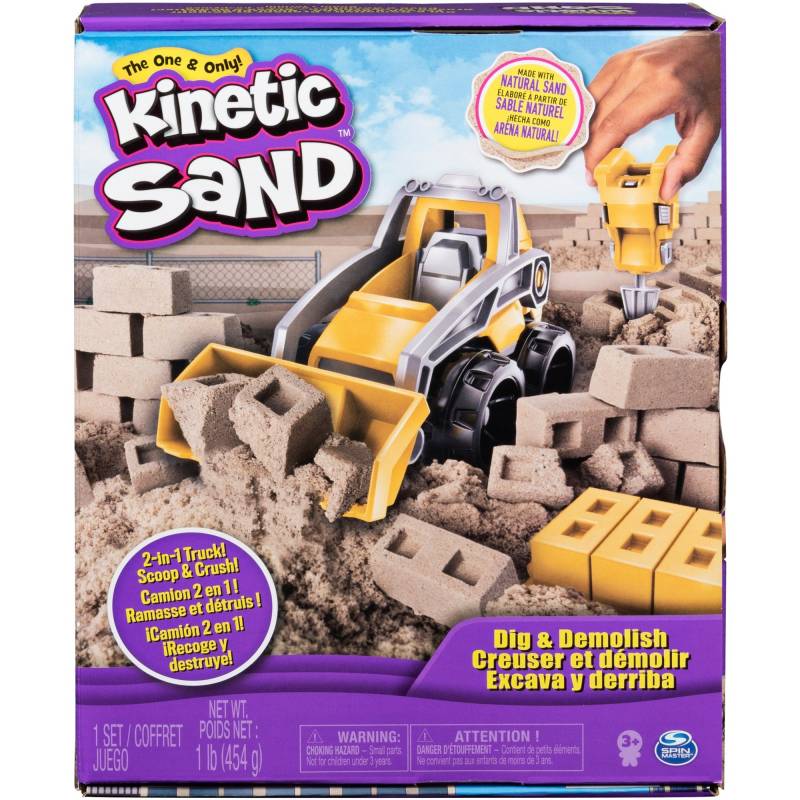 Kinetic Sand - Baustellen Set, Spielsand von Spin Master