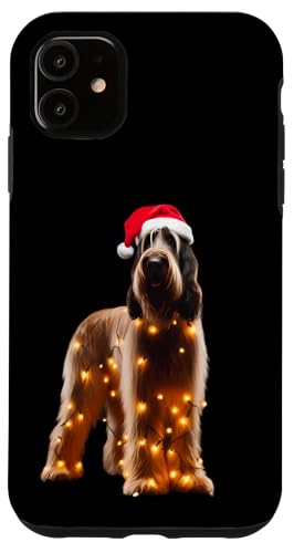 Hülle für iPhone 11 Spinone Italiano Weihnachtsmannmütze, Weihnachtsbeleuchtung, Hundebesitzer, Mutter von Spinone Italiano Christmas Products