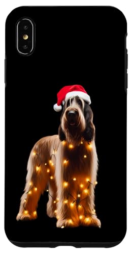 Hülle für iPhone XS Max Spinone Italiano Weihnachtsmannmütze, Weihnachtsbeleuchtung, Hundebesitzer, Mutter von Spinone Italiano Christmas Products