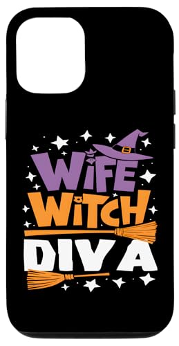 Hülle für iPhone 15 Halloween Frau Hexe Diva von Spooky Gifts