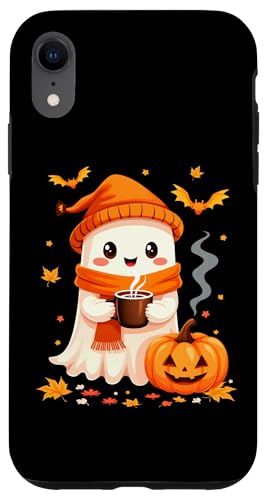 Hülle für iPhone XR Halloween-Kaffee, süßer Geist von Spooky Gifts