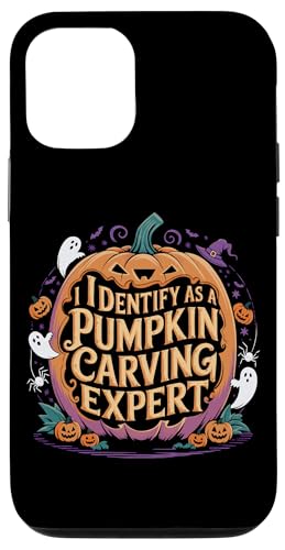 Hülle für iPhone 15 Lustig, ich identifiziere mich als Experte für Kürbisschnitzereien. Halloween, gruselig von Spooky Halloween Costumes Pumpkin Ghost Graphic