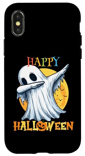 Hülle für iPhone X/XS Dabbing Ghost Happy Halloween Jungen Mädchen Kinder von Spooky Halloween Dabbing Dab Dance