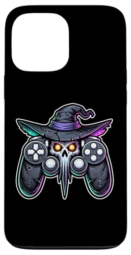 Hülle für iPhone 13 Pro Max Video Gamer Halloween Jungen Skelett Zombie Gruseliger Kürbis von Spooky Halloween Gamers Gifts Halloween Party Wear