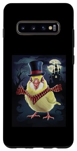 Hülle für Galaxy S10+ Gruselige Halloween Kanarienvogel Gruselige Boo Grafik von Spooky Outfitters