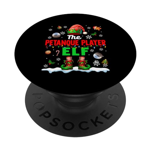 Das Petanque-Spieler-Elfen-Weihnachtsteam, passende lustige Party PopSockets mit austauschbarem PopGrip von Sport Christmas Costume