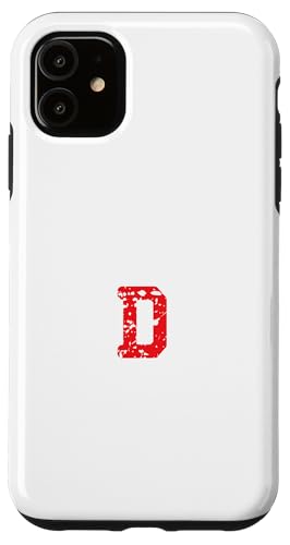 Hülle für iPhone 11 Buchstabe D Baseball-Initiale von Sportlegenden