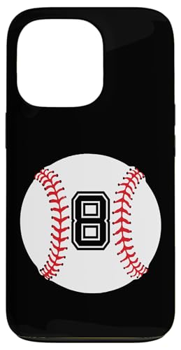 Hülle für iPhone 13 Pro Baseball Nummer #8 von Sportlegenden