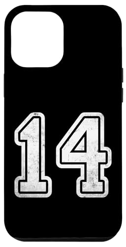 Hülle für iPhone 14 Plus Nummer #14 Weiße Sport-Notrufnummer von Sportlegenden