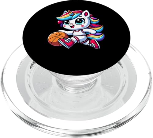 Einhorn Basketball Jungen Bball Kinder PopSockets PopGrip für MagSafe von Sports Animals Kids Co.