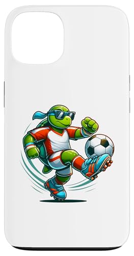 Hülle für iPhone 13 Turtle Fußball Jungen Kinder von Sports Animals Kids Co.