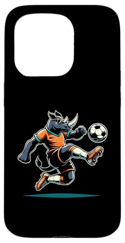 Hülle für iPhone 15 Pro Rhino Fußball Jungen Kinder von Sports Animals Kids Co.