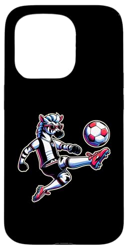 Hülle für iPhone 15 Pro Zebra Fußball Jungen Kinder von Sports Animals Kids Co.