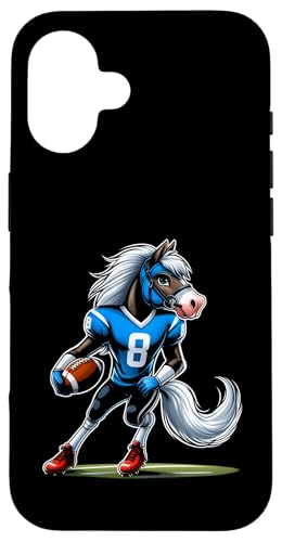 Hülle für iPhone 16 Pferd American Football Jungen Kinder von Sports Animals Kids Co.