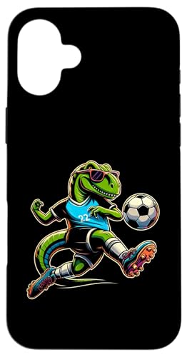 Hülle für iPhone 16 Plus T-Rex Fußball Jungen Kinder von Sports Animals Kids Co.