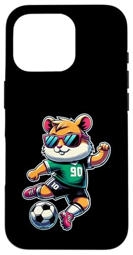 Hülle für iPhone 16 Pro Hamster Fußball Jungen Kinder von Sports Animals Kids Co.