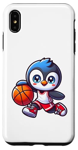 Hülle für iPhone XS Max Pinguin Basketball Jungen Bball Kinder von Sports Animals Kids Co.