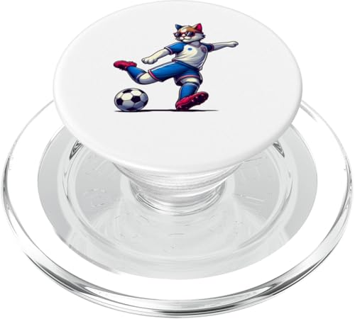 Katzenfußball Jungen Kinder PopSockets PopGrip für MagSafe von Sports Animals Kids Co.