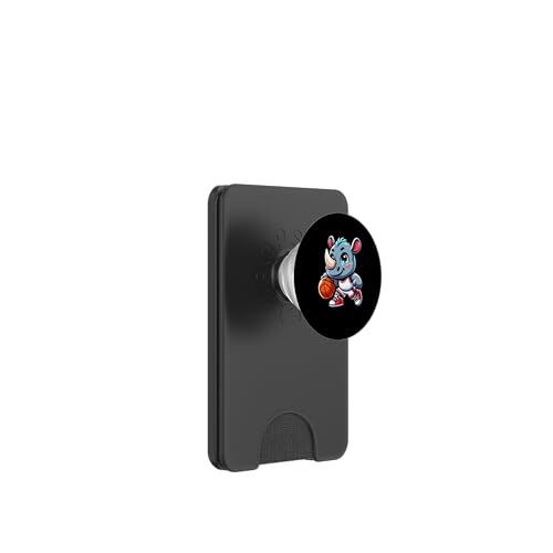 Rhino Basketball Jungen Bball Kinder PopSockets PopWallet für MagSafe von Sports Animals Kids Co.