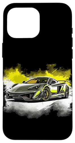 Hülle für iPhone 16 Pro Max Supercar Exotic Sports Car Concept, Posterstil, Grafik für Jungen von Sports Car Lover Gifts Men Teen Boys