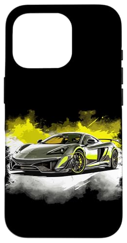 Hülle für iPhone 16 Pro Supercar Exotic Sports Car Concept, Posterstil, Grafik für Jungen von Sports Car Lover Gifts Men Teen Boys