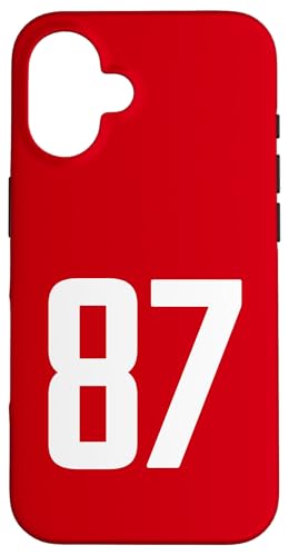 Hülle für iPhone 16 Nummer 221.0 cm weißer Taschen-Stil Version von Sports Numbers Store