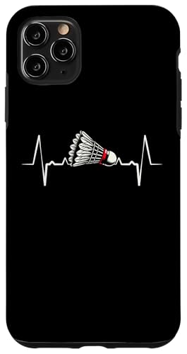 Hülle für iPhone 11 Pro Max Heartbeat EKG Federball Badmintonspieler Federball von Sports Racket Badminton Player Gifts