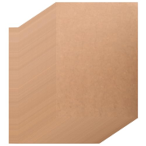 Spourita 100 Blatt A4 Kraft Druckbare Aufkleber Selbstklebende Etikettenpapierbögen für -Tintenstrahldrucker und Kopierer von Spourita