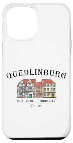 Hülle für iPhone 14 Plus Quedlinburg im Harz, Altstadt, Deutschland, Zeichnung von Sprachshirts