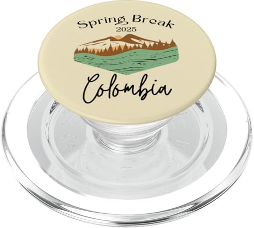 Spring Break 2025 Kolumbien Urlaub Vintage Kolumbien PopSockets PopGrip für MagSafe von Spring Break 2025 Collection