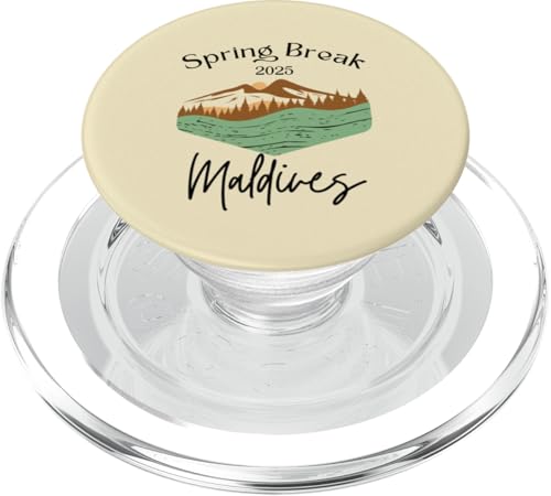 Spring Break 2025 Malediven Urlaub Vintage Malediven PopSockets PopGrip für MagSafe von Spring Break 2025 Collection