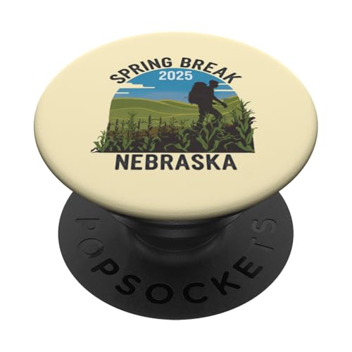 Frühlingsferien 2025 Nebraska PopSockets Klebender PopGrip von Spring Break 2025 Inc