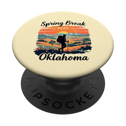 Frühlingsferien 2025 Oklahoma PopSockets Klebender PopGrip von Spring Break 2025 Inc