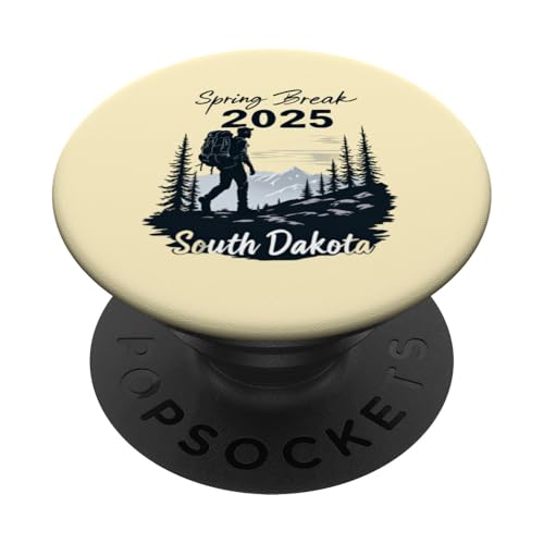 Frühlingsferien 2025 South Dakota PopSockets Klebender PopGrip von Spring Break 2025 Inc