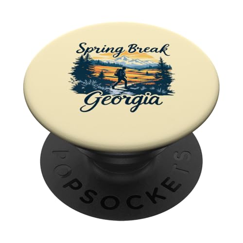 Frühlingsferien in Georgia 2025 Georgia PopSockets Klebender PopGrip von Spring Break 2025 Inc